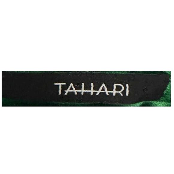 Tahari Linen Blend Sheath Green Threaded Accent Dress - Picture 4 of 6